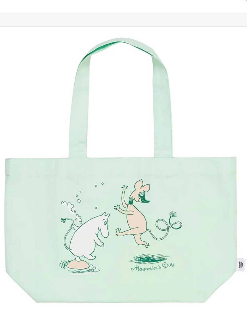 Arabia Moomin's Days 2025 Mint Green Tote Bag